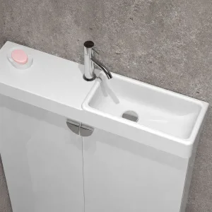 Умывальник Даллас 700 Белый матовый, Solid Surface