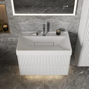 Умывальник Триумф 700 Белый матовый, Solid Surface