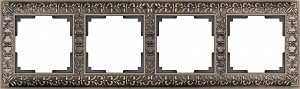 Рамка Antik WL07-Frame-04/Рамка на 4 поста (бронза)