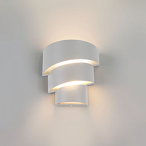 Уличный настенный светильник Elektrostandart 1535 TECHNO LED HELIX белый