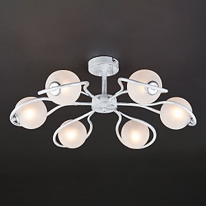 Потолочная люстра Camomile 70089/6 белый с серебром