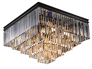 Потолочная люстра 31100 31112/PL black+gold