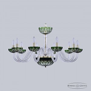 Подвесная люстра 1308 1308/10/300 G Cl/Clear-Green/H-1I
