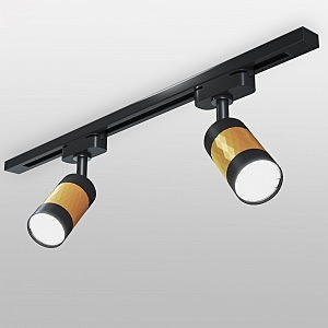 Трековый светильник Mizar Mizar GU10 Черный/золото (MRL 1007) однофазный