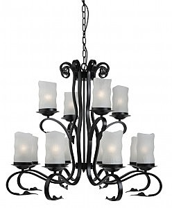 Подвесная люстра Arte Lamp SCROLL A7915LM-8-4BK