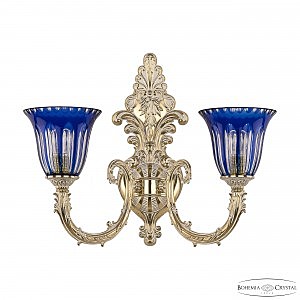 Настенное бра 7109 7109B15/2/210 GW P2 U Clear-Blue/H-1h