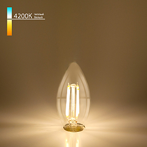 Светодиодная лампа Elektrostandard Свеча BLE1426 9W 4200K E14 (CW35 прозрачный)