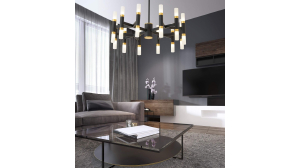 Подвесная люстра Richmond LDP 6035-24 BK+GD