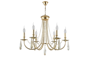 Подвесная люстра Victoria VICTORIA SP6 GOLD/AMBER