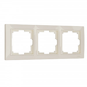 Рамка W0032003/ Рамка на 3 поста Snabb basic (слоновая кость)