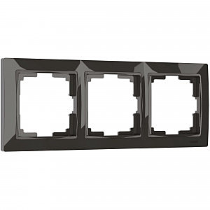 Рамка W0032007/ Рамка на 3 поста Snabb basic (серо-коричневый)