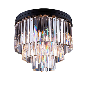 Потолочная люстра 1920s Odeon 771131 (KR0387C-6/P black/clear)
