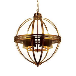 Подвесная люстра Residential KM0115P-4L brass