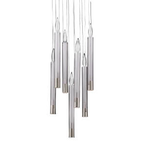 Светильник подвесной Candle P68094-7 chrome