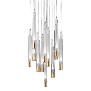 Светильник подвесной Candle P68094-13 brass