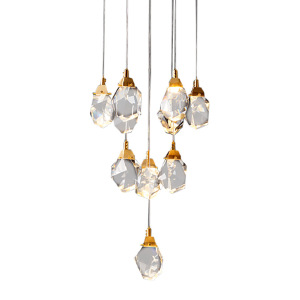 Светильник подвесной Crystal rock MD-020B-11 gold