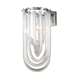 Настенное бра Murano Glass KR0116W-1B chrome