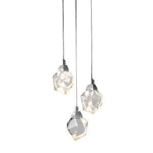 Светильник подвесной Crystal rock MD-020B-3 chrome