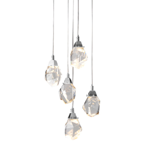 Светильник подвесной Crystal rock MD-020B-5 chrome