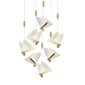 Светильник подвесной Butterfly OM8201008-7 rose gold