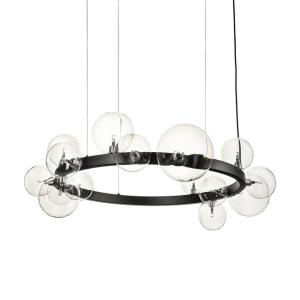 Подвесная люстра Art Deco Bubble 8828P/S black/clear