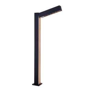 Уличный наземный светильник 0224 GR0224-1A black/wood