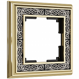 Рамка Werkel W0011430/ Рамка на 1 пост Palacio Gracia (золото/черный)