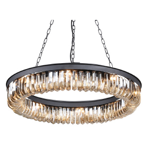 Подвесная люстра Crystal Black KR0295P-8 black