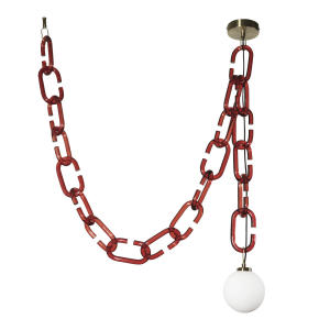 Светильник подвесной Chain 10128C Red