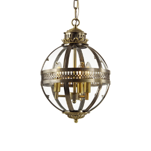 Подвесная люстра Residential KM0115P-3S antique brass