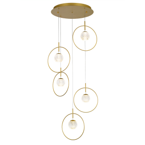 Светильник подвесной Elliot Diamante MD21001043-5A gold