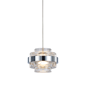 Светильник подвесной Indiana MD22030002-1A chrome/clear