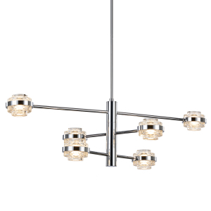 Люстра на штанге Indiana MX22030002-6A chrome/clear