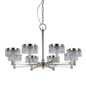 Подвесная люстра Diamond cut MD21020075-8A satin nickel