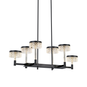 Люстра на штанге Diamond cut MD21020075-6B matt black