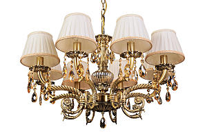 Подвесная люстра Sylvia L.8110-8BR CRISTAL-SHADE