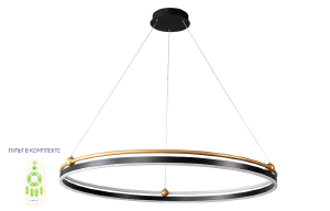 Подвесная люстра FERNANDO FERNANDO SP88W LED D1000 BLACK/GOLD