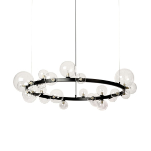 Подвесная люстра Art Deco Bubble 8828P/L black/clear