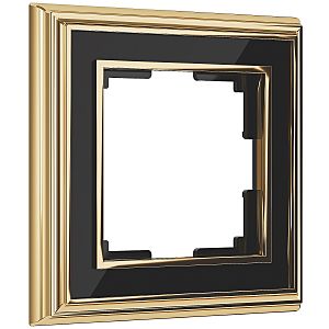 Рамка Werkel W0011330/ Рамка на 1 пост Palacio (золото/черный)