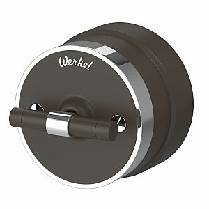 Выключатель Werkel W5812052/ Переключатель / выключатель одноклавишный Vintage (мокко матовый/хром)