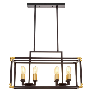 Люстра на штанге Waldorf LDP 1140-8 BK+MD