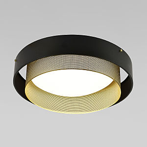 Светильник потолочный Imperio 90286/1 чёрный/золото Smart