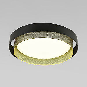 Светильник потолочный Imperio 90287/1 чёрный/золото Smart