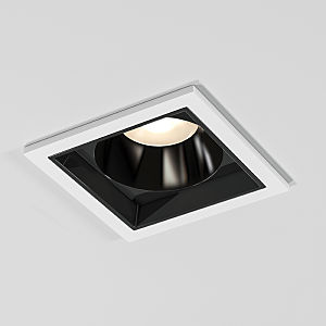 Встраиваемый светильник Quadro 25085/LED 10W 4000K белый/чёрный жемчуг