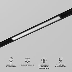 Трековый светильник Slim Magnetic 85076/01 Slim Magnetic Умный трековый светильник 10W 2700-6500K Dim L01 (чёрный)
