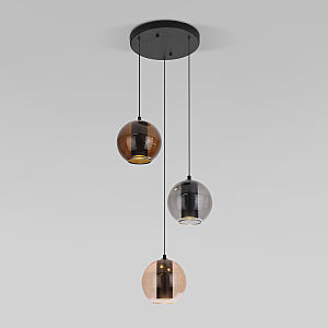 Светильник подвесной Cobble 50258/3 LED дымчатый/ бежевый/ шоколад