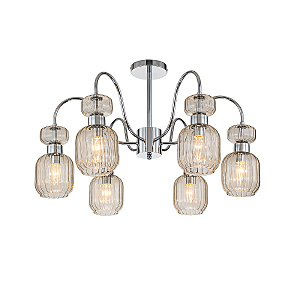 Потолочная люстра Gloss 1141/6PL Chrome/Beige