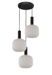Светильник подвесной Gato LDP 1217-3 WT+BK
