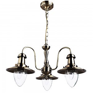 Подвесная люстра Arte Lamp FISHERMAN A5518LM-3AB