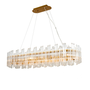 Подвесная люстра Vittoria KG0769P-12L clear/ brass